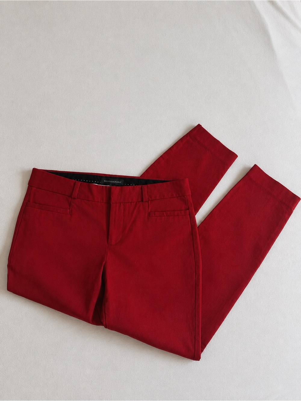 Banana Republic Crimson Cropped Slim Pants